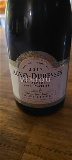 Borgogna Auxey-Duresses Piget-Chouet Les Heptures Mathis 2017