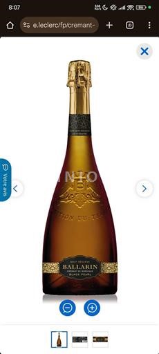 Bordeaux Crémant-de-bordeaux Ballarin Black Pearl Không niên vụ