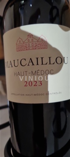 Vin Rouge sec Château Maucaillou 2023 France Bordeaux Haut-Médoc AOC