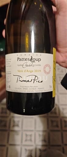 Burgundy Chablis Domaine Pattes Loup Vent d'Ange 2019