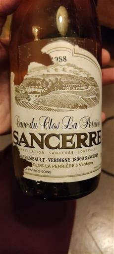 Loire-dalen Sancerre Cave du Clos La Perrière 1988