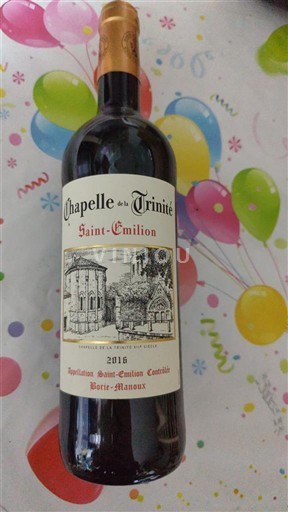 Bordeaux Saint-Émilion Borie-Manoux Chapelle de la Trinité 2016