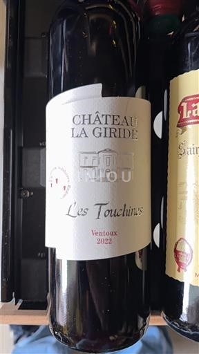 Rhônen laakso Ventoux Château La Giride Les Touchines 2022