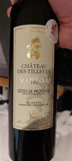 Provansa Côtes-de-Provence Château Des Tilleuls 2022