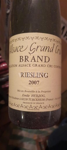 Alsace Alsace Grand Cru Grand Cru Emile Herzog Riesling 2007