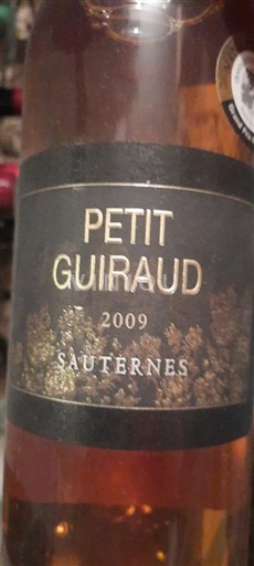 Bordeaux Sauternes Petit Guiraud 2009
