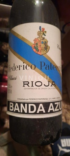 La Rioja Rioja Federico Paternina Banda Azul 1991