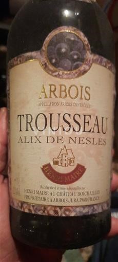 Jura Arbois Château Boichailles Alix de Nesles 2000