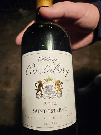 Burdeos Saint-Estèphe Grand Cru Cos Labory 2012