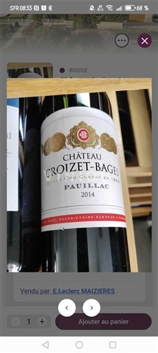 Bordeaux Pauillac Grand Cru Château Croizet-Bages 2014