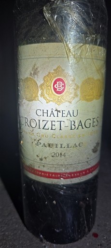 Bordeaux Pauillac Grand Cru Château Croizet-Bages 2014