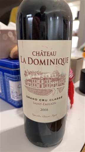 Bordo Saint-Émilion Grand Cru Château La Dominique 2008