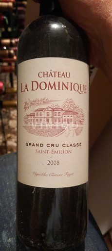 Bordeaux Saint-Émilion Grand Cru Château La Dominique 2008