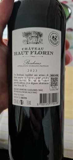 Bordeaux Château Haut Florin 2023