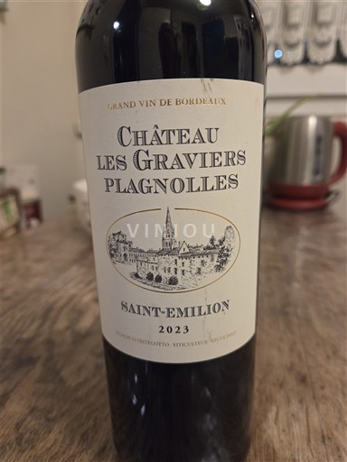Bordeaux Saint-Émilion Château Les Graviers Plagnolles 2023