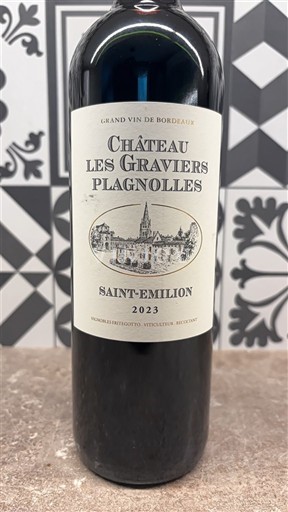Bordeaux Saint-Émilion Château Les Graviers Plagnolles 2023