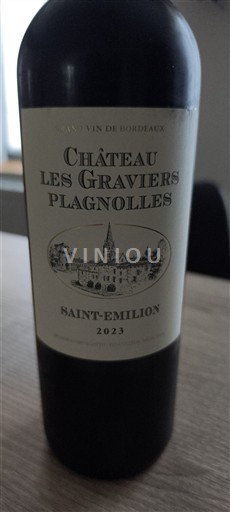 Bordeaux Saint-Émilion Château Les Graviers Plagnolles 2023