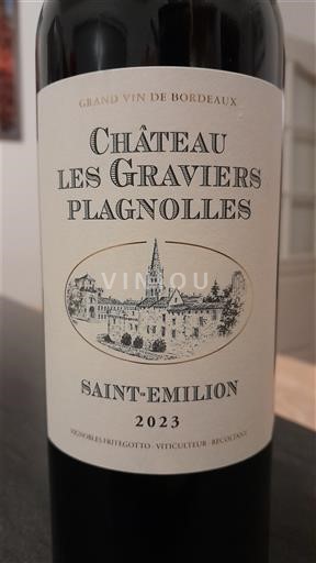 Bordeaux Saint-Émilion Château Les Graviers Plagnolles 2023