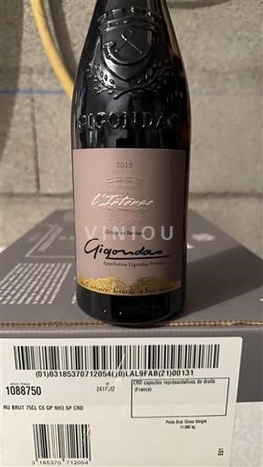 Rhône Valley Gigondas Domaine La Soumade L'Intense 2019
