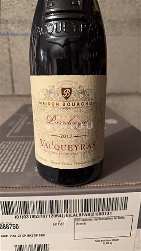 Vin Rouge sec Pierrelongue Maison Bouachon 2017 France Vallée du Rhône Vacqueyras AOC