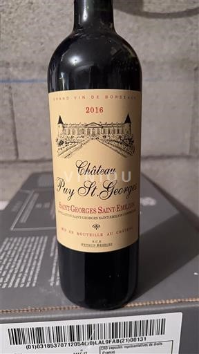 Bordeaux Saint-Georges-Saint-Émilion Château Puy St. Georges 2016