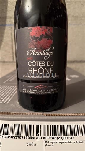 Valle del Ródano Côtes del Ródano Acantalys 2023