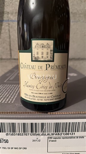 Burgundsko Hautes Côtes de Nuits Château Prémeaux 2018
