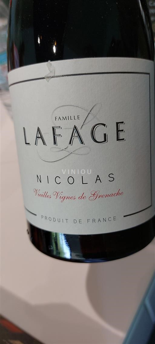 Languedoc ja Roussillon Katalonianrinteet Famille Lafage Nicolas Vieilles Vignes de Grenache 2023
