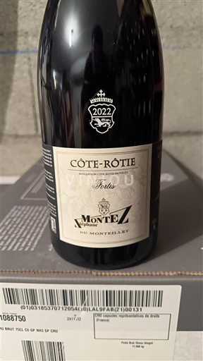 Rona dolina Côte-rôtie Montez du Monteillet Fortis 2022
