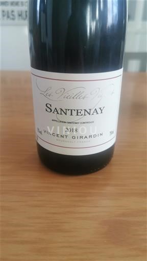 Burgundy Santenay Vincent Girardin Les Vieilles Vignes 2018