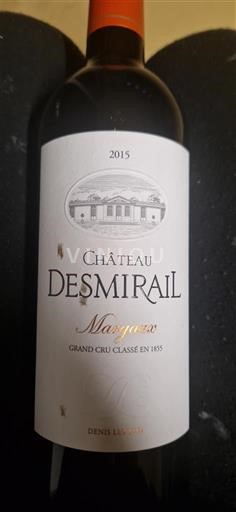 Bordeaux Margaux Grand Cru Château Desmirail 2015