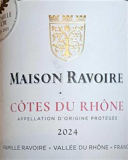 Thung lũng Rhône Côtes-du-rhône Maison Ravoire 2024