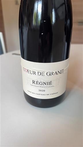 Beaujolais Régnié Château Cave du de Chenas Cœur de Granit 2020