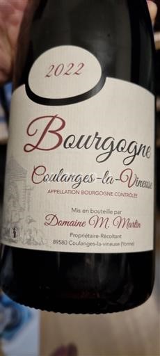 Bourgondië Niet gespecificeerd Domaine M. Martin 2022