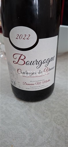 Borgogna Non specificato Domaine M. Martin 2022