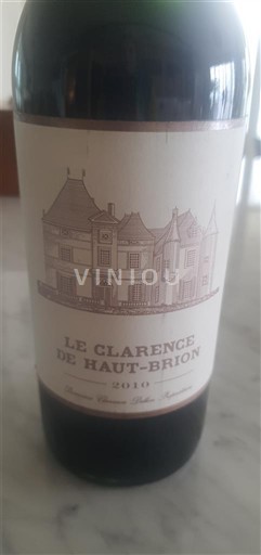 Bordéus Pessac-Léognan Château Haut-Brion Le Clarence de Haut-Brion 2010