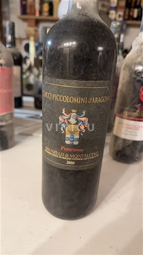 Tuscan Wines Brunello di Montalcino Ciacci Piccolomini Aragona Pianrosso 2000