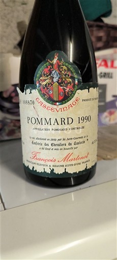 Burgundi Pommard François Martenet Castecvinage 1990