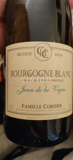 Bourgogne Famille Cordier Jean de la Vigne 2024
