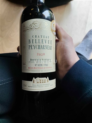Bordeaux Bordeaux supérieur Château Bellevue Peycharneau 2020