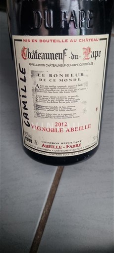 Rona dolina Châteauneuf-du-Pape Vignoble Abeille Camille 2012