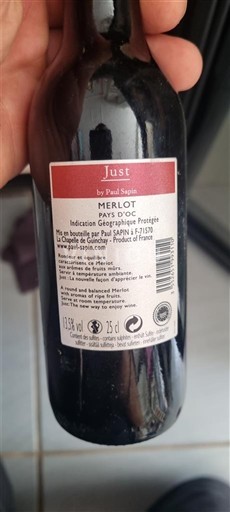 Languedoc ja Roussillon Pays d'Oc Paul Sapin Just Ei vuosikertaa
