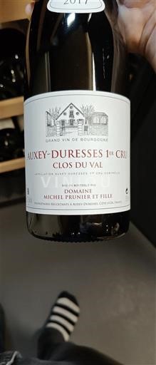 Borgoña Auxey-duresses Premier Cru Domaine Michel Prunier et Fille Clos du Val 2017