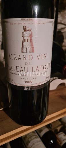 Bordeaux Pauillac Premier Grand Cru Classé Château Latour Grand Vin de Château Latour 1989