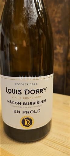 Burgundy Mâcon and Mâcon-Villages Louis Dorry En Prôle 2022