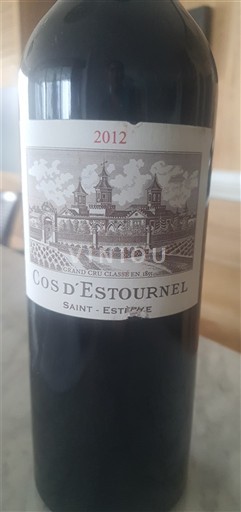 Bordeaux Saint-Estèphe Cos Estournel 2012