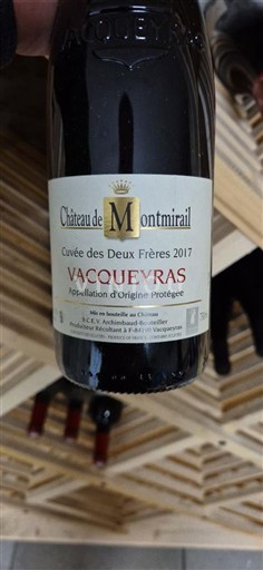 Thung lũng Rhône Vacqueyras Château Montmirail des Deux Frères 2017