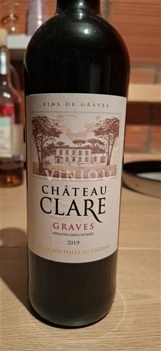 Bordeaux Graves Château Clare 2019