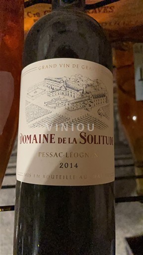 Bordeaux Pessac-Léognan Domaine La Solitude 2014