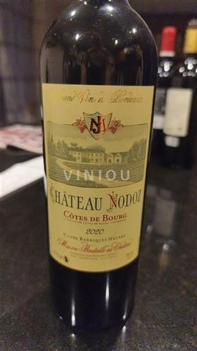 Bordeaux Côtes-de-bourg Château Nodoz Barriques Neuves 2020